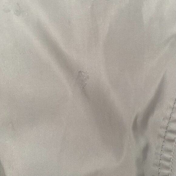 Frieda & Freddie's Womens Shell Rain Jacket Cinched Waist Gray Hooded Pockets S‎ - Picture 7 of 12